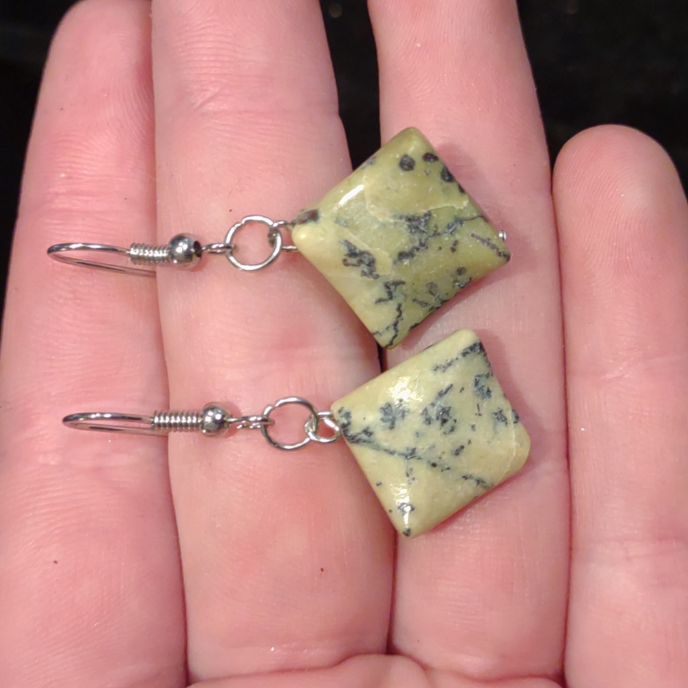 Jade earrings